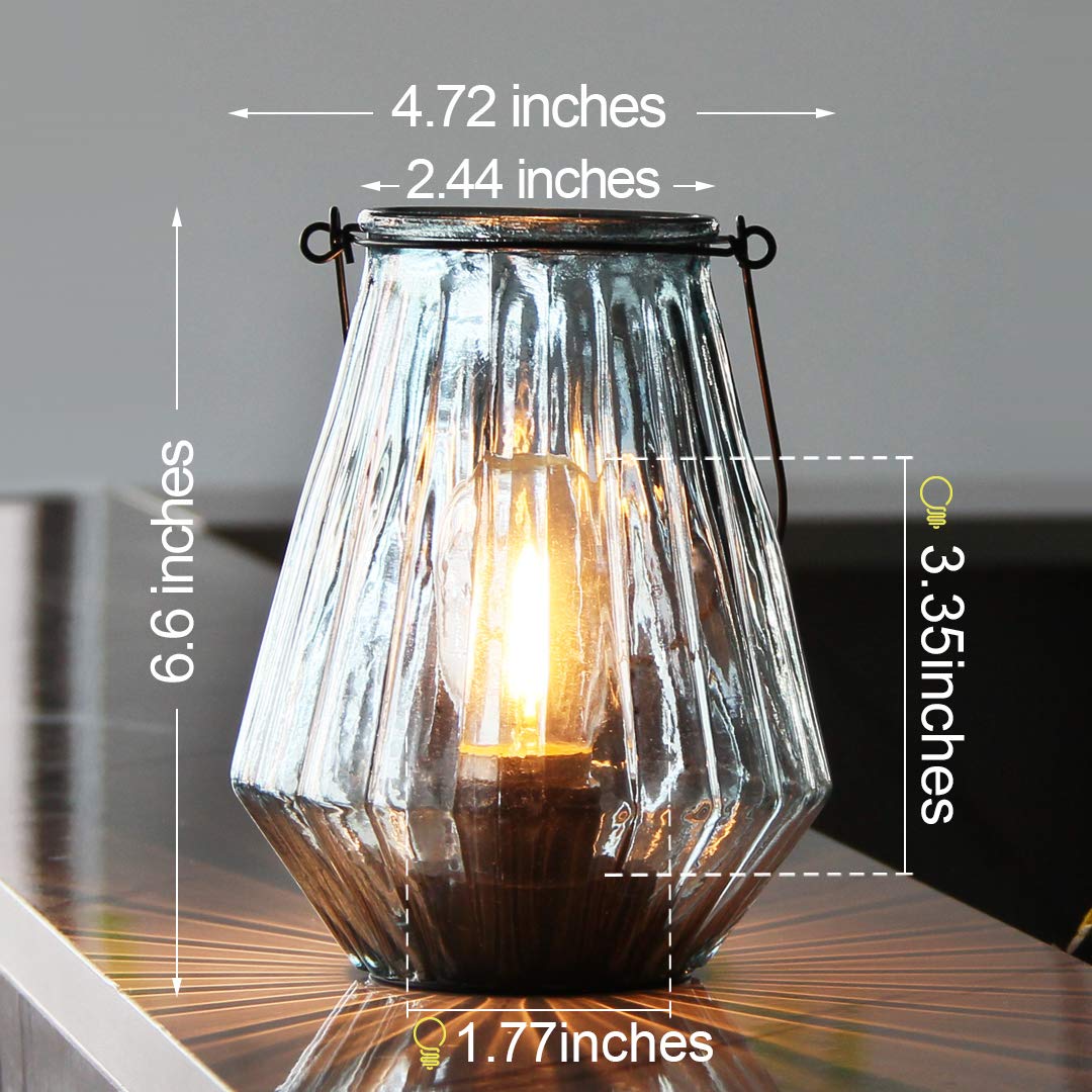 Battery Operated Lamp Hanging,Cordless LED Table Lamp with Timer, Decorative Lantern Lights Outdoor Indoor Decor for Patio/Home/Hallway/Deck/Spareroom/Bedroom/Tabletop/Fireplace/Vintage Style (LGreen)
