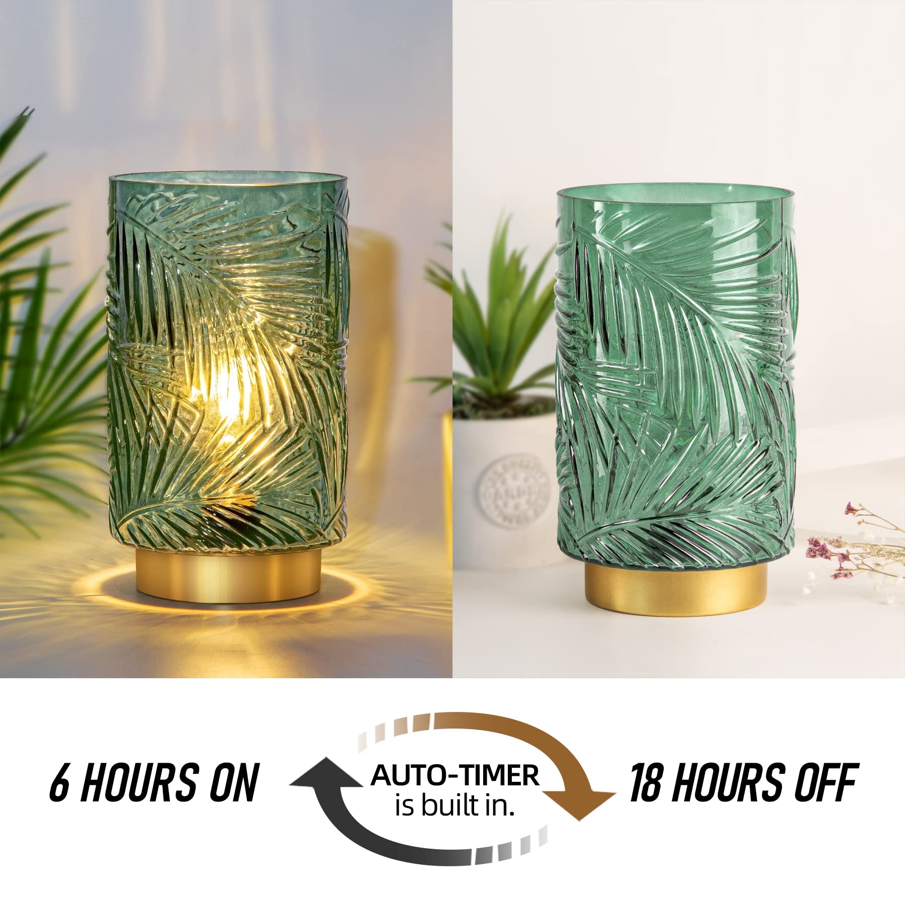 Battery Operated Table Cordless Lamps for Home Decor, Nightlight with LED Bulb with Timer, Decorative Lights for Living Room Bedroom Tabletop Entryway Centerpiece Gift